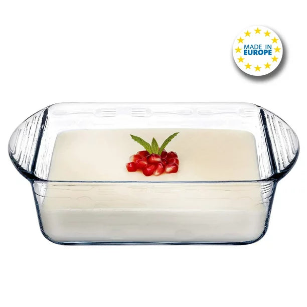 Pasabahce Glass Baking Tray Square Casserole — 36.5 Oz