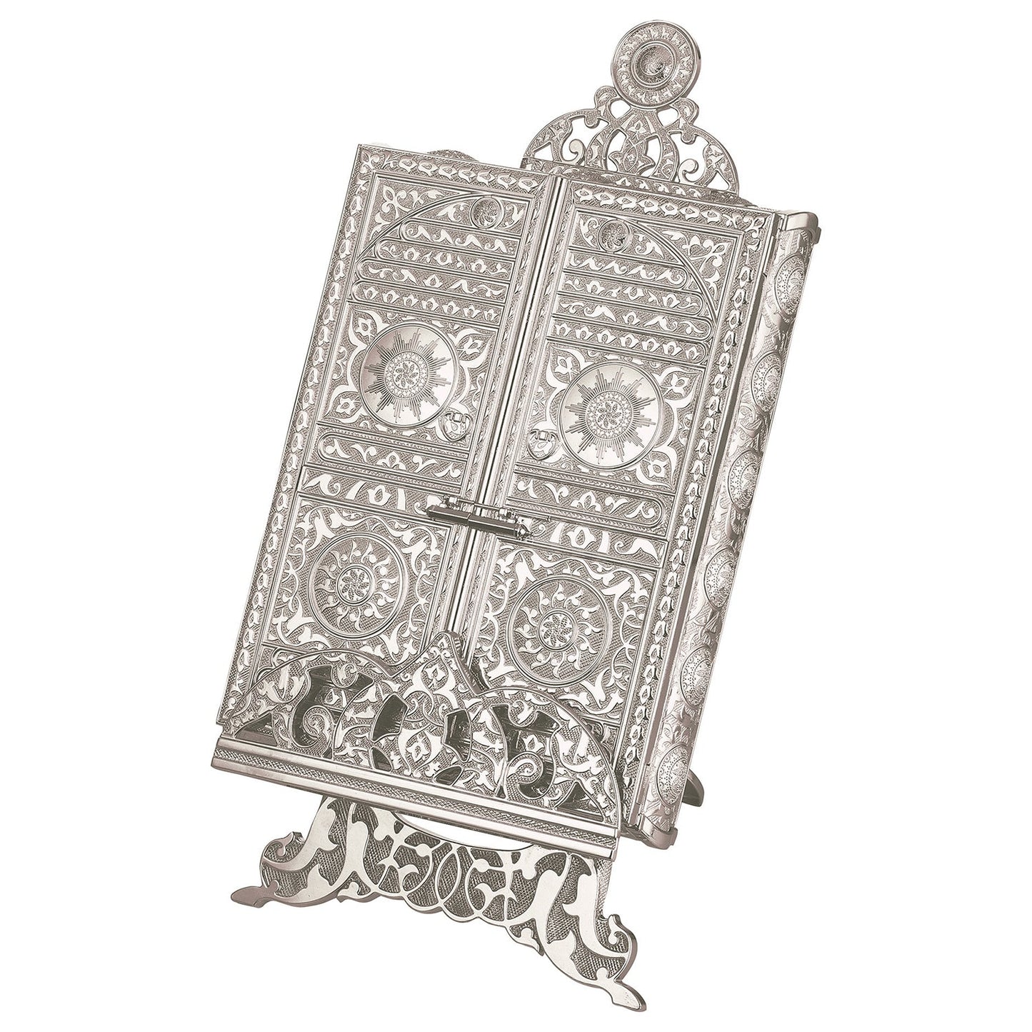 Luxury Metal Quran Box with Stand — Islamic Gift Box