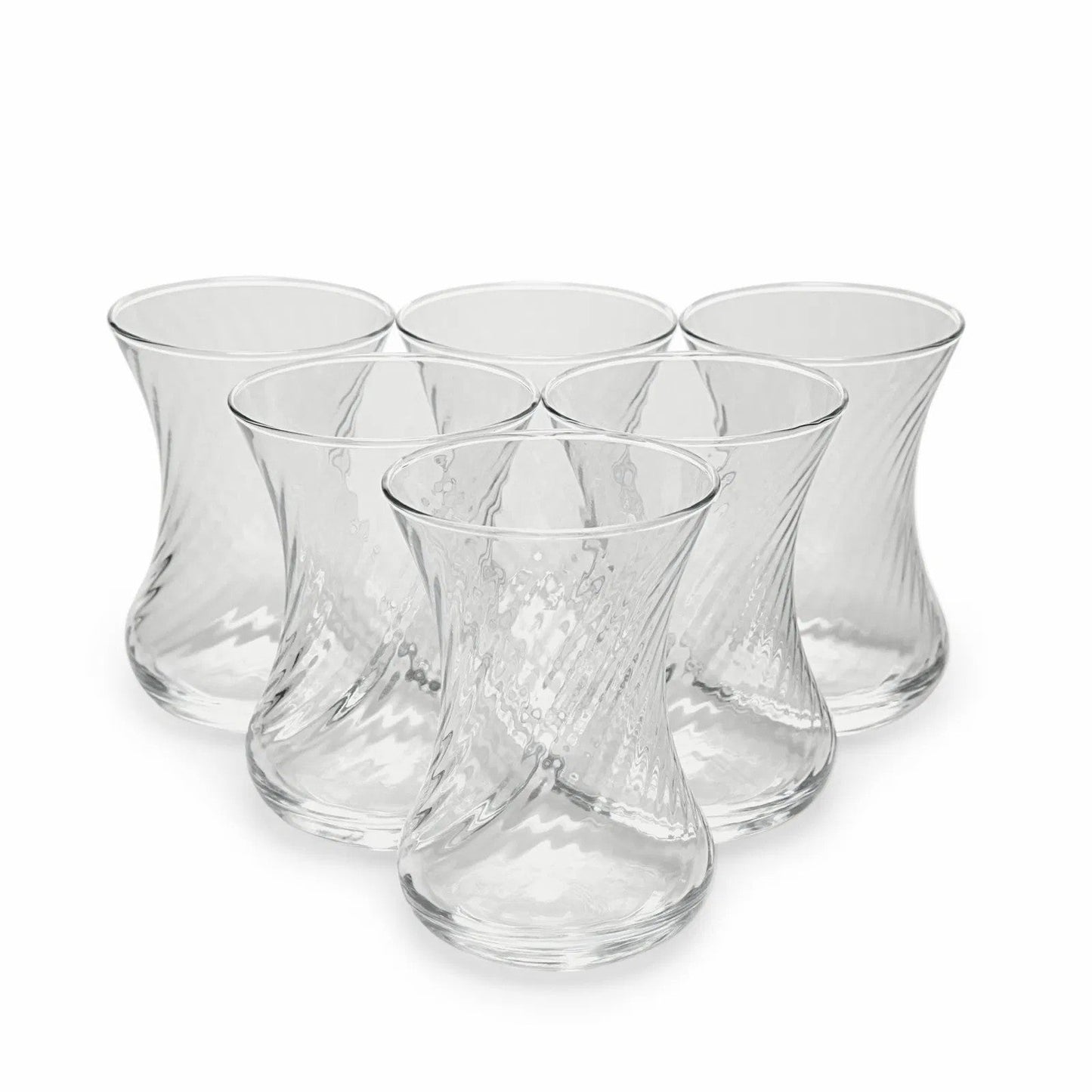 Turkish Teacup Set Tulip Shape — Pasabahce, 4.2 Oz