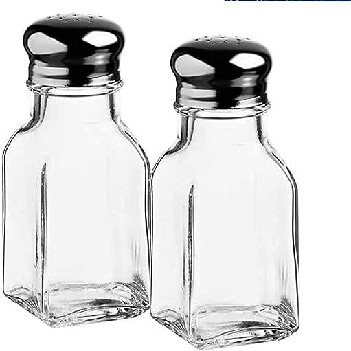 Pasabahce Glass Salt and Pepper Shakers — 3.25 Oz