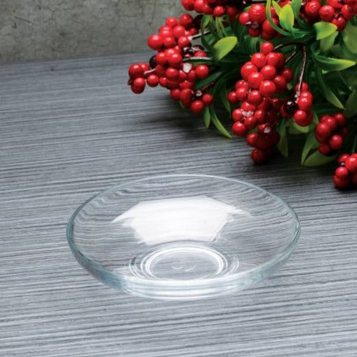 Turkish Tea Glass Saucers Uskudar Collection — Pasabahce, 4 Inch