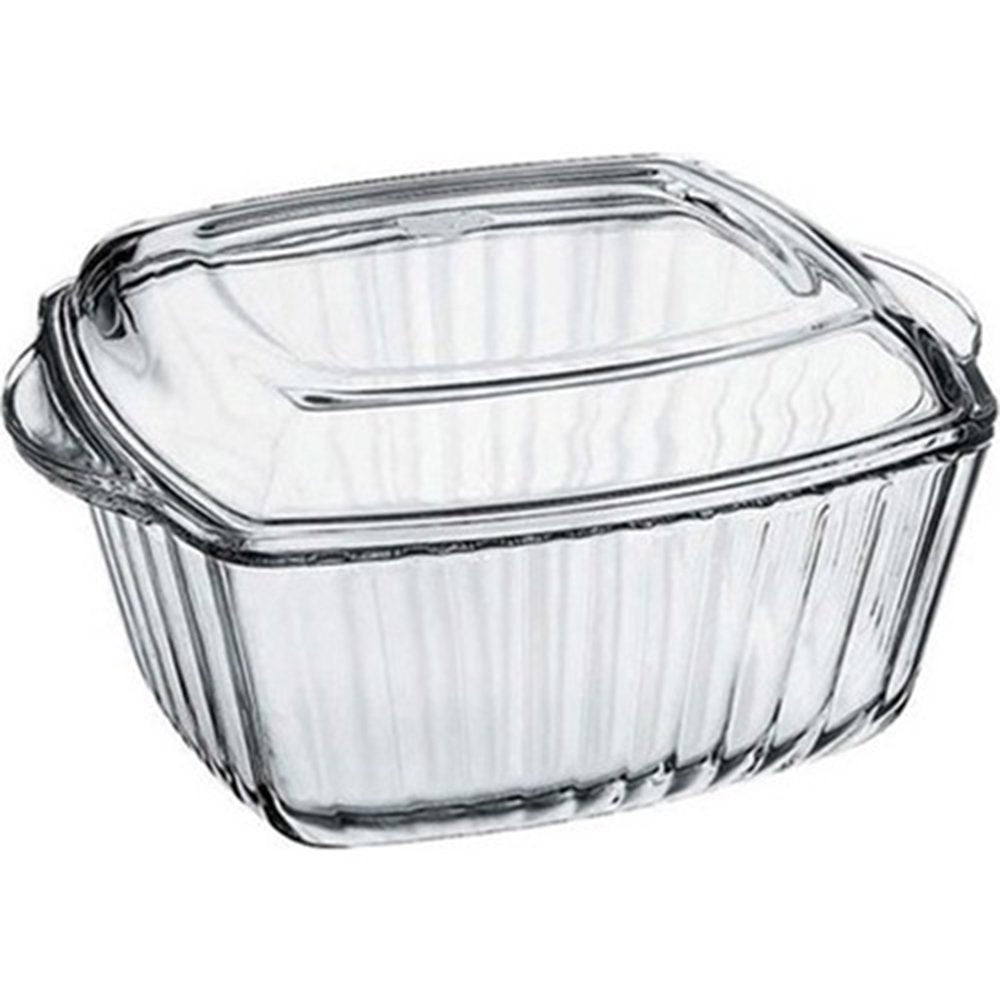 Pasabahce Glass Ovenware Fluted Casserole Dish — 88 Oz