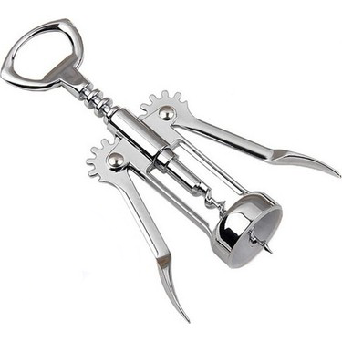 Metal Manual Corkscrew and Bottle Opener