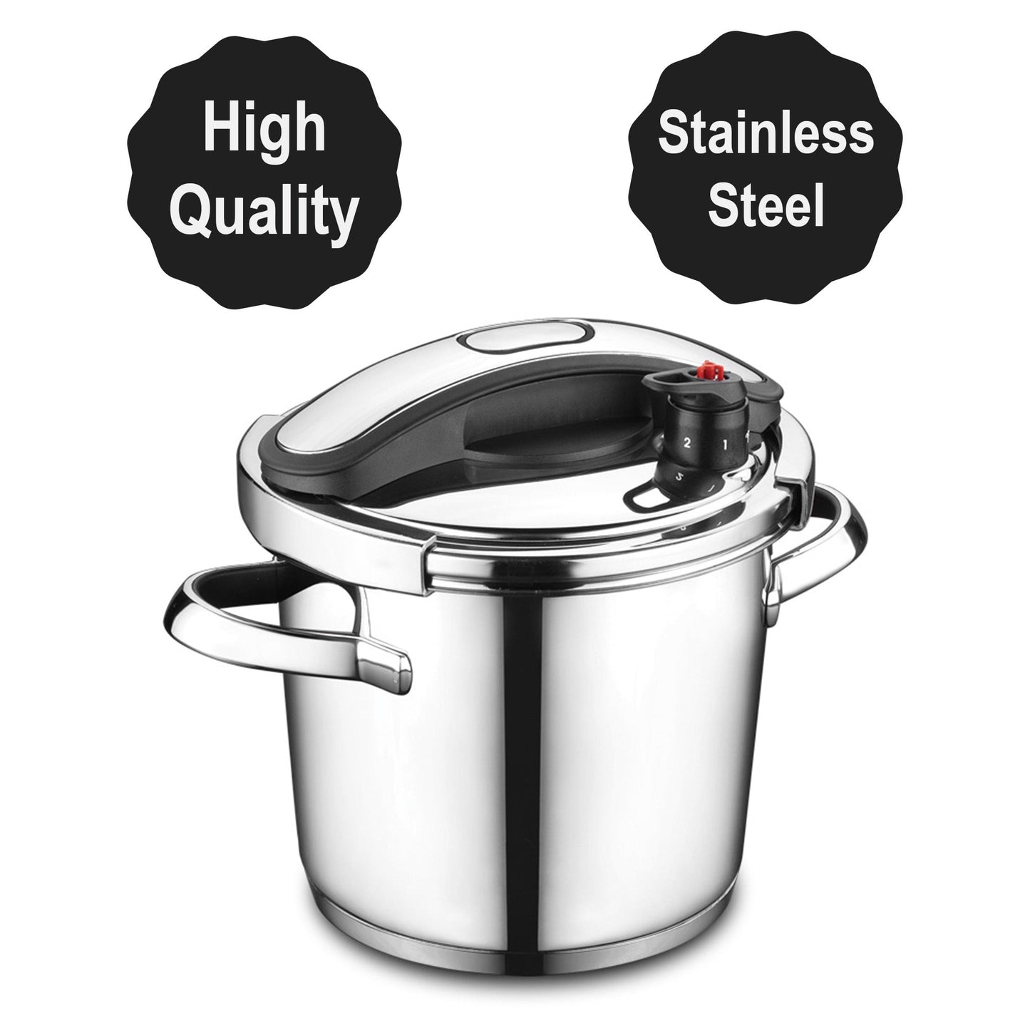 Korkmaz Vertex Black Pressure Cooker — 6.3 Qt