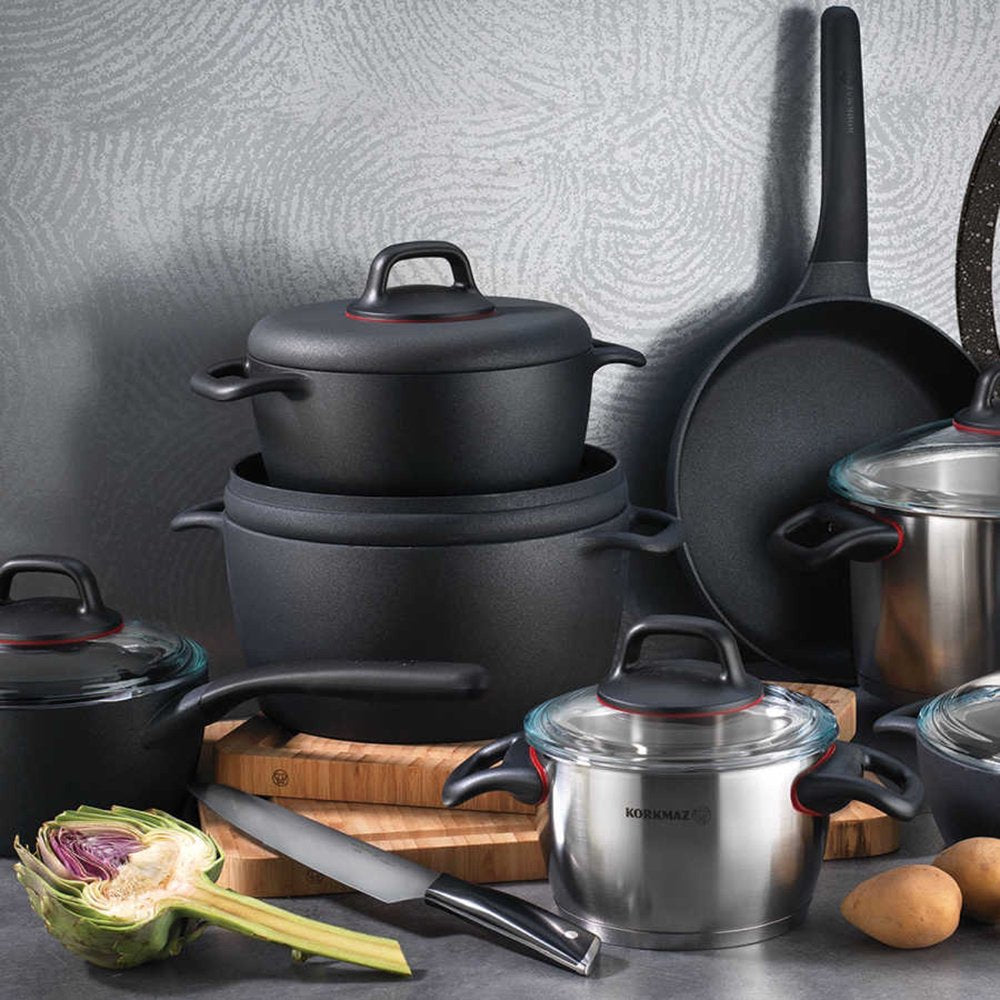 Korkmaz Gusto Die-Cast Granite Coated Casserole Pot