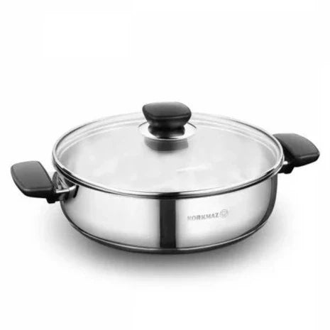 Korkmaz Kappa Stainless Steel Cooking Pot — 3 Sizes