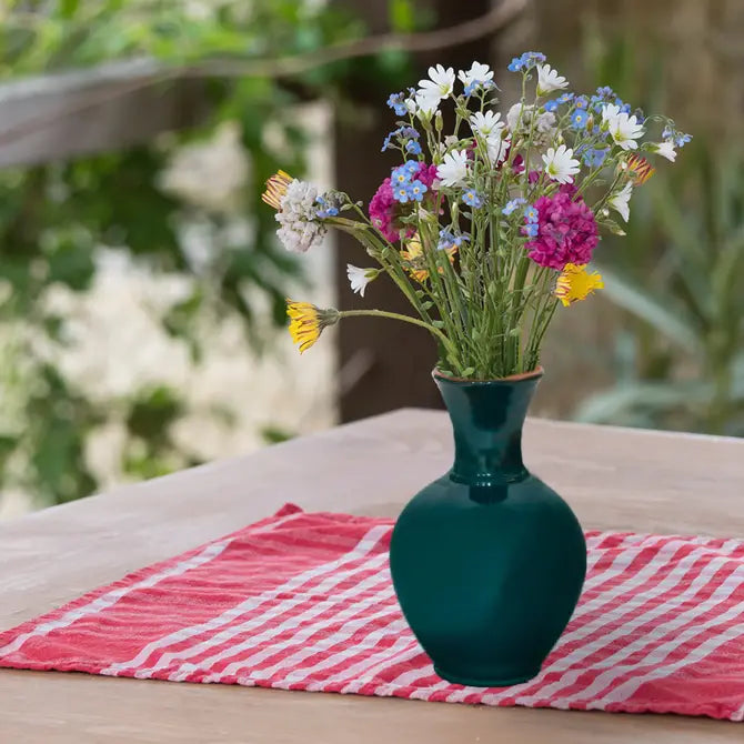 Glazed Terracotta Pitcher and Vase — 76 Oz Dual Use