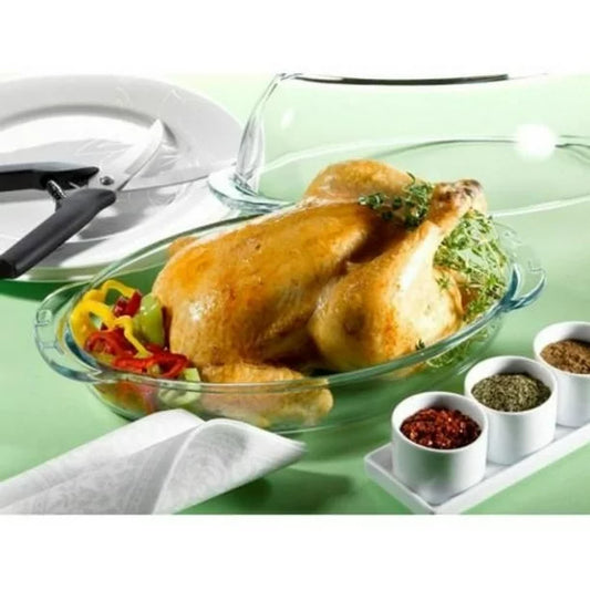 Pasabahce Glass Casserole with Lid — 76 Oz