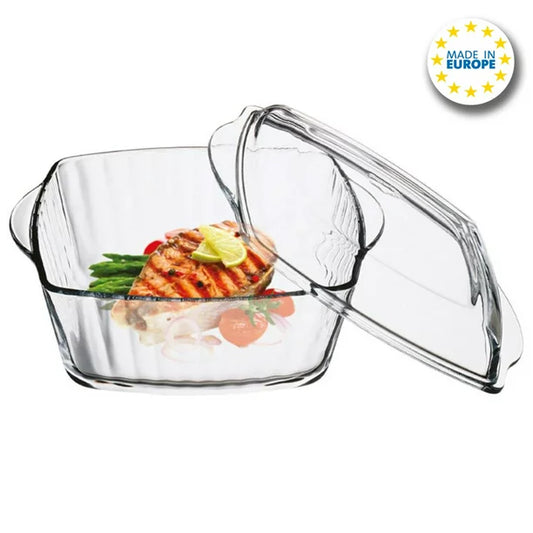 Pasabahce Glass Ovenware Fluted Casserole Dish — 88 Oz