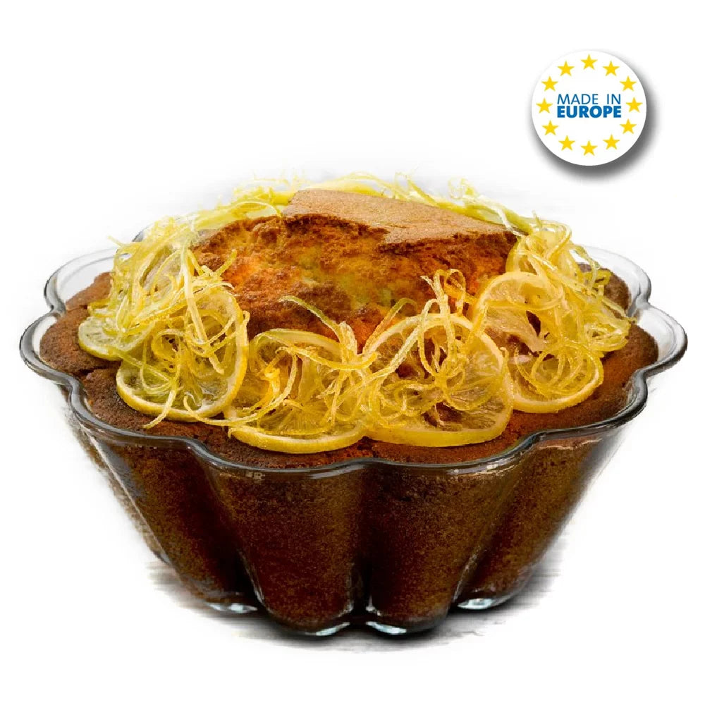 Pasabahce Glass Cake Mold Fluted Oven-Safe — 57 Oz