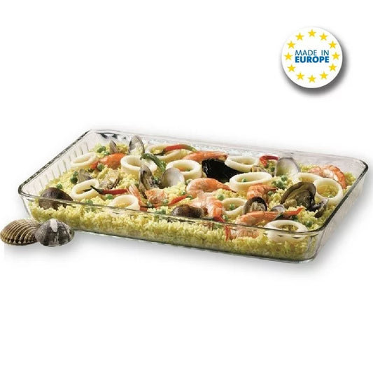 Pasabahce Glass Casserole Dish Rectangular — 126 Oz