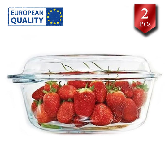 Pasabahce Oven-Safe Glass Casserole Round Baking Dish