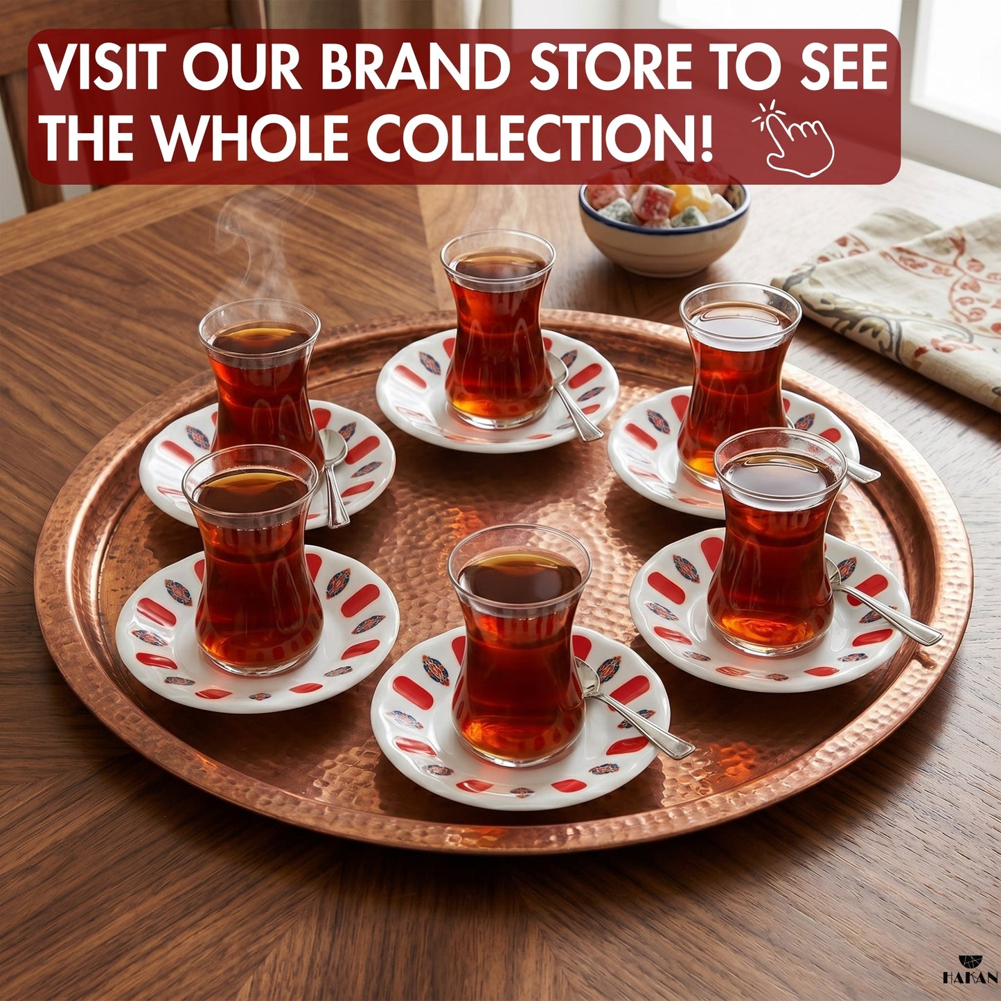 Melamine Tea Saucers Unbreakable 6 Piece — , 4.3 Inch