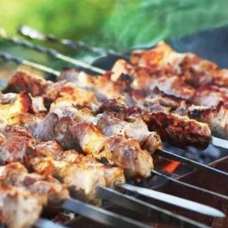Metal Kabob Skewers for BBQ Grilling — 6 Piece Set