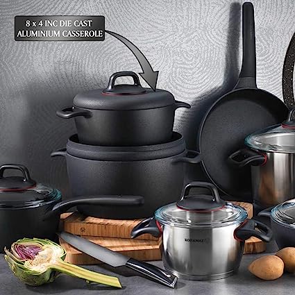 Korkmaz Gusto Die Cast Aluminum Casserole Pot