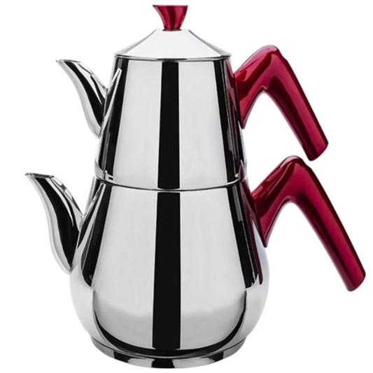 Turkish Teapot Set — Topac Elegance, 33 & 84.5 Oz