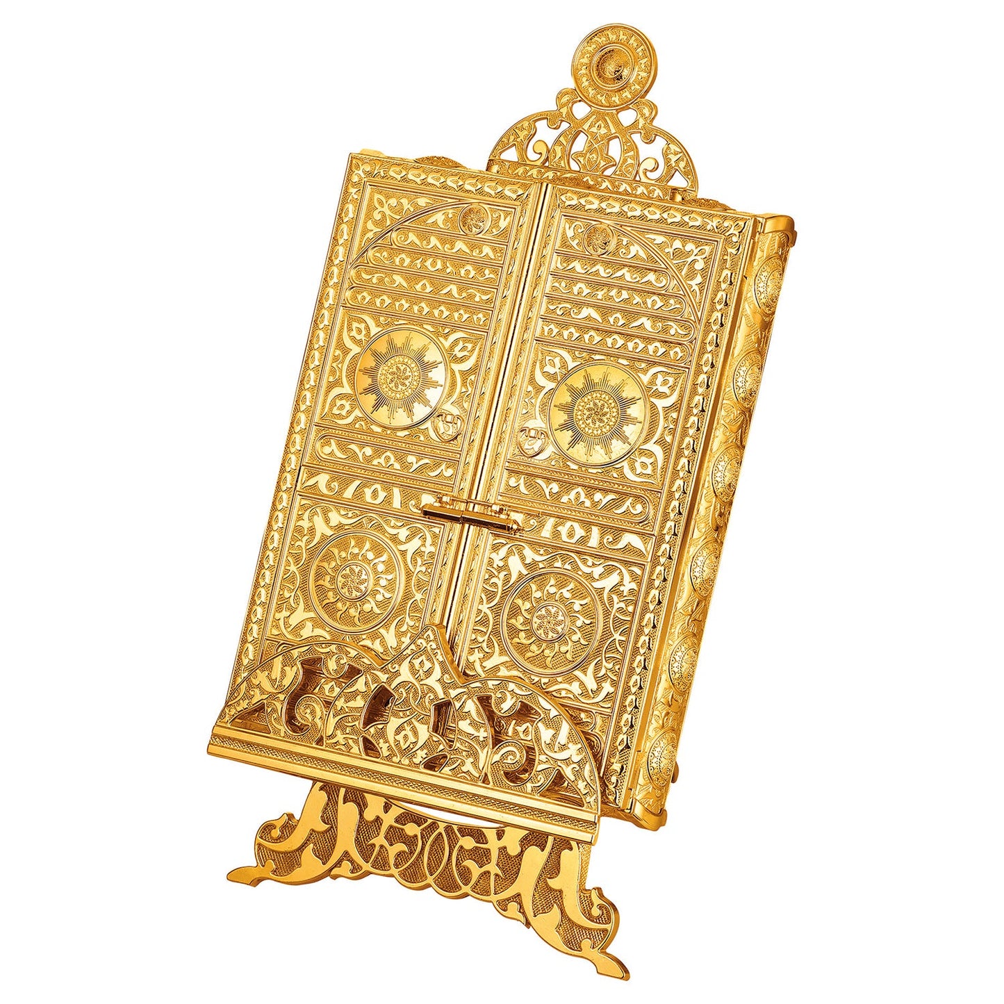 Luxury Metal Quran Box with Stand — Islamic Gift Box