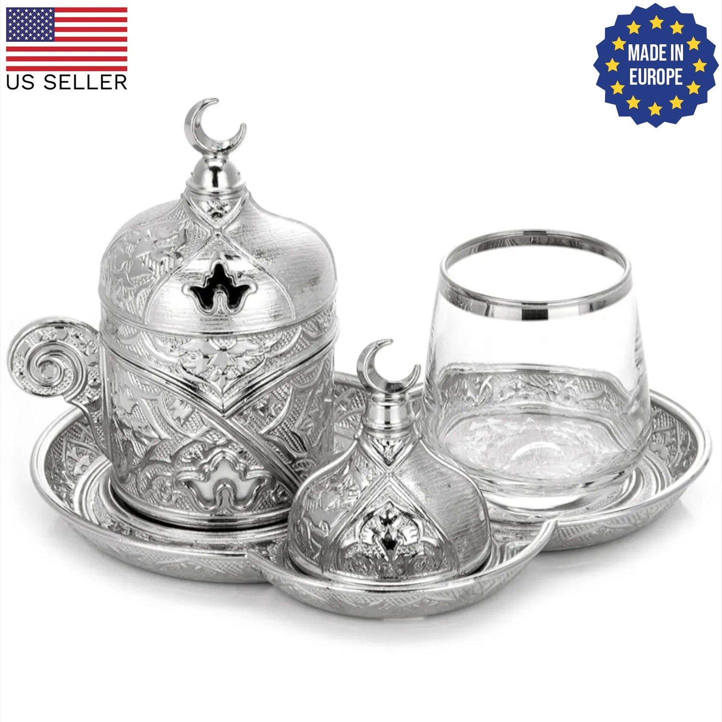 Turkish Coffee Service Set for One Person — Sena, 2 Oz