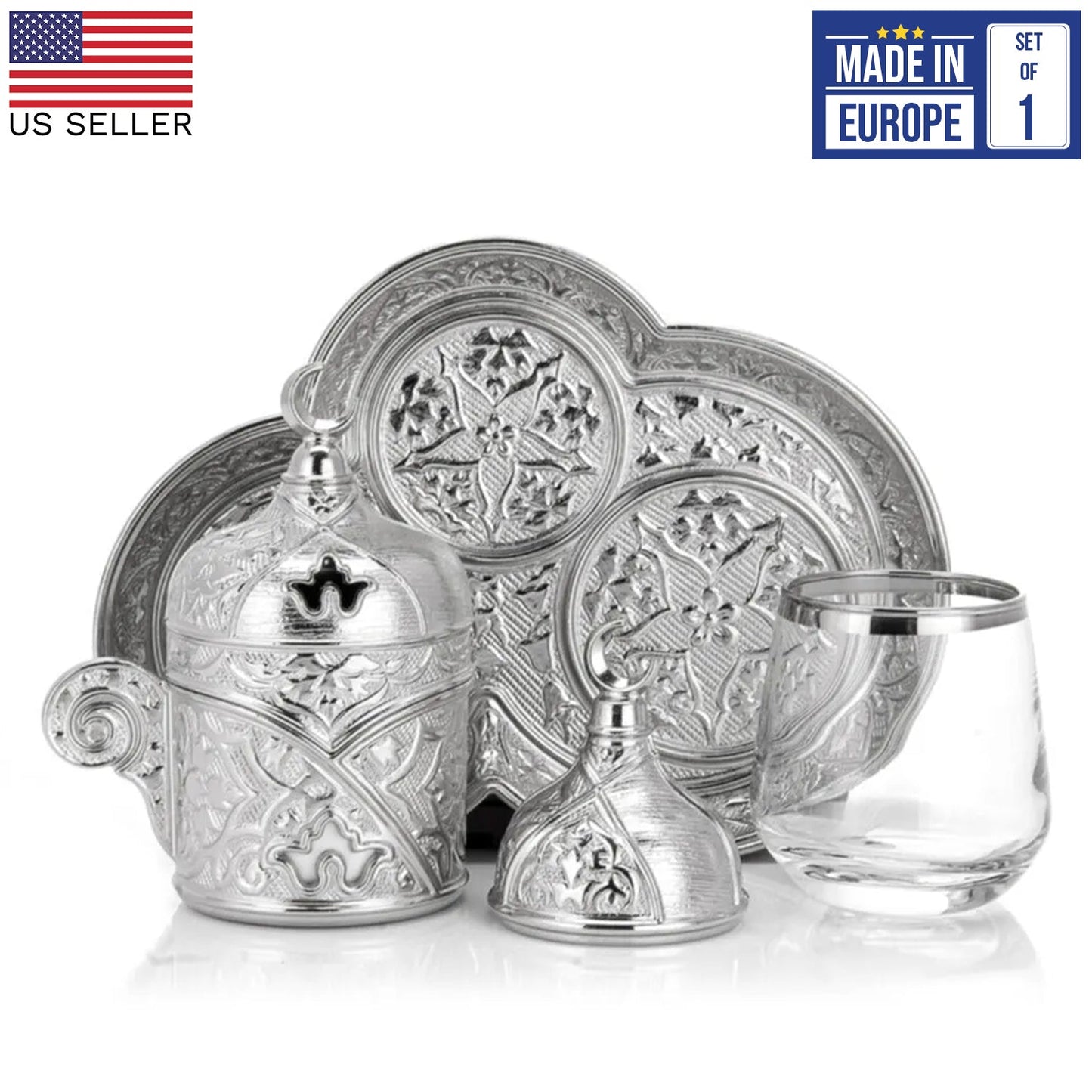 Turkish Coffee Service Set for One Person — Sena, 2 Oz