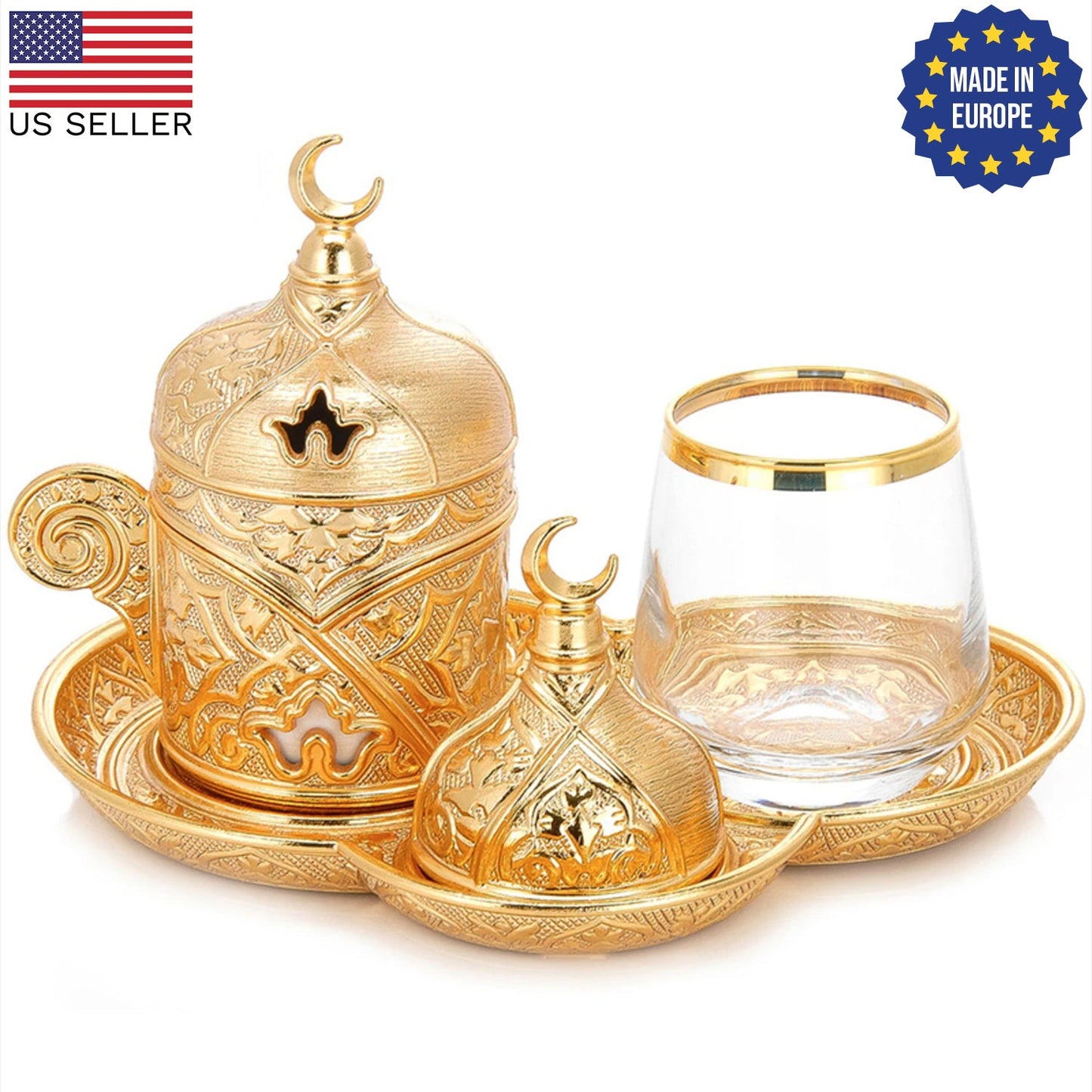 Turkish Coffee Service Set for One Person — Sena, 2 Oz