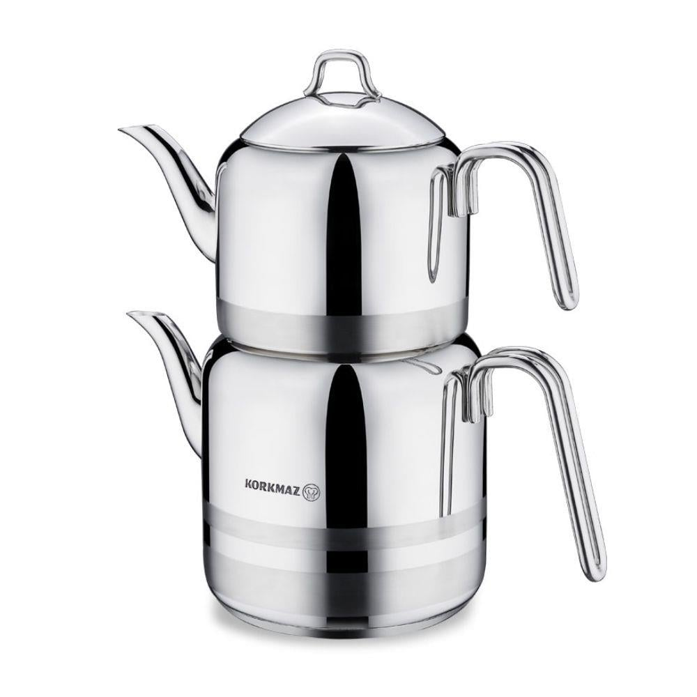 Turkish Teapot Set — Korkmaz Astra, Large Mega Jumbo Sizes