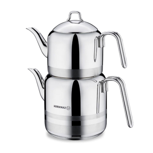 Turkish Teapot Set — Korkmaz Astra, Large Mega Jumbo Sizes