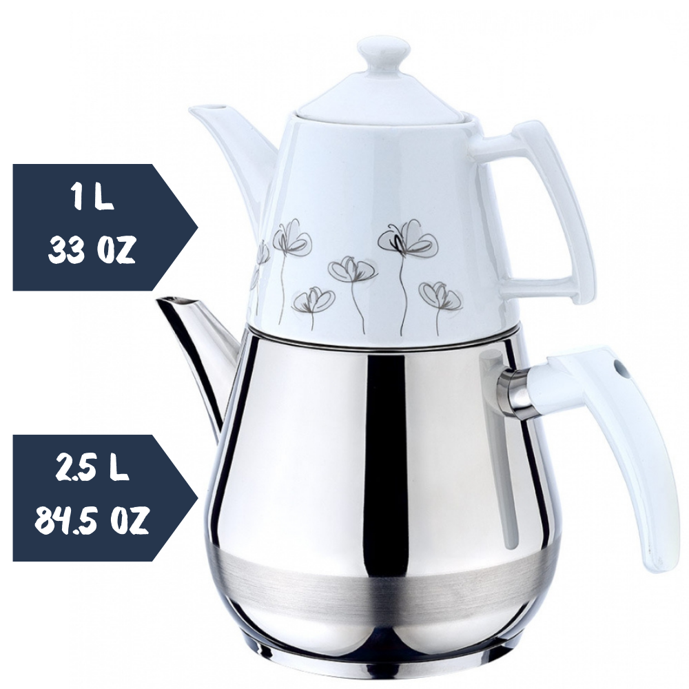 Turkish Teapot Set — Topac Atlas, 33 & 84.5 Oz