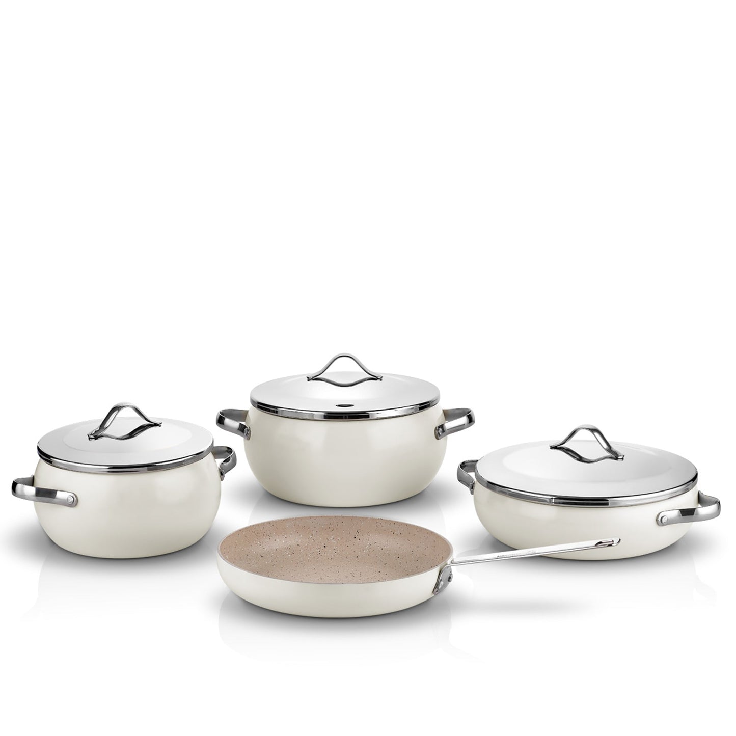 Korkmaz Lumia Granite Nonstick Cookware Set 7 Piece — Oven Safe