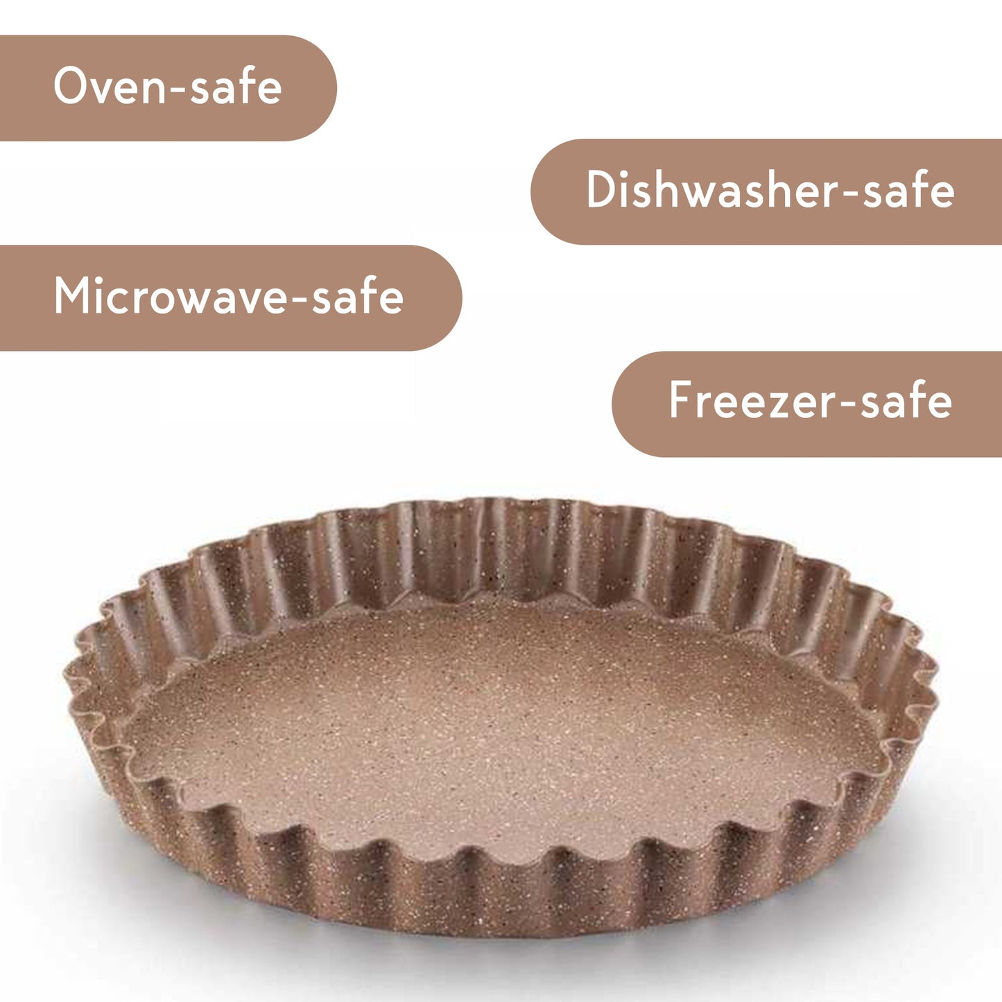 Korkmaz Granite Nonstick Tart Quiche Pie Pan — Torta