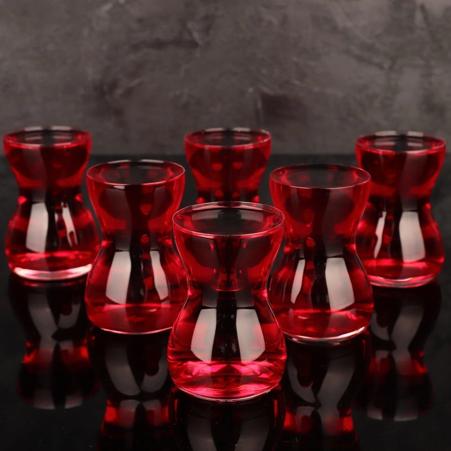 Turkish Teacup Set Ruba 6 Piece — Pasabahce, 5 Oz