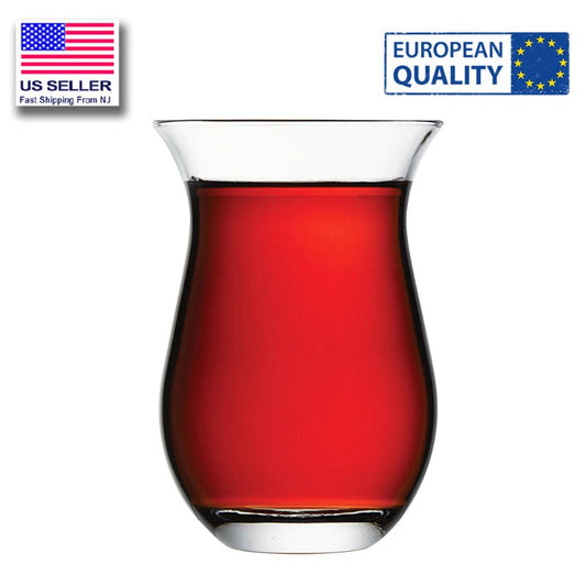 Turkish Tea Cup Set 6 Piece — Pasabahce Galata, 5.9 Oz