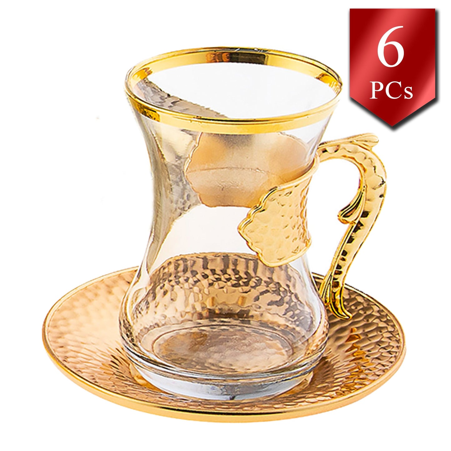 Tea Cups Gift Set for Women 6 Piece — 4.22 Oz
