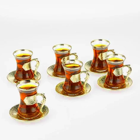 Tea Cups Gift Set for Women 6 Piece — 4.22 Oz