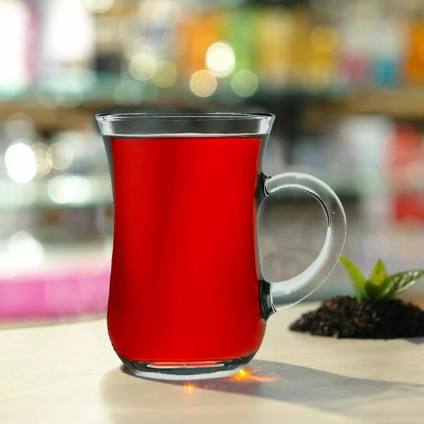 Turkish Tea Cups with Handle 4.75 Oz — Pasabahce