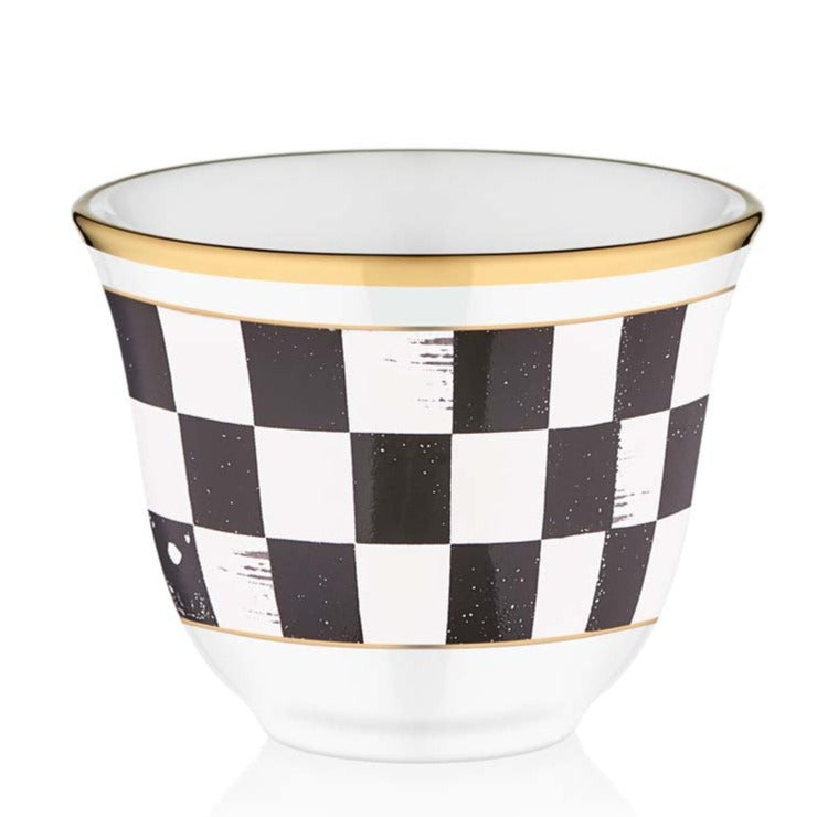 Mirra Coffee Cups Hand Painted — Emma 6 Piece, 2 Oz