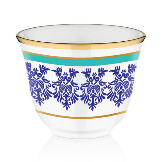 Arabic Mirra Coffee Cups Fancy — 6 Piece, 1.7 Oz