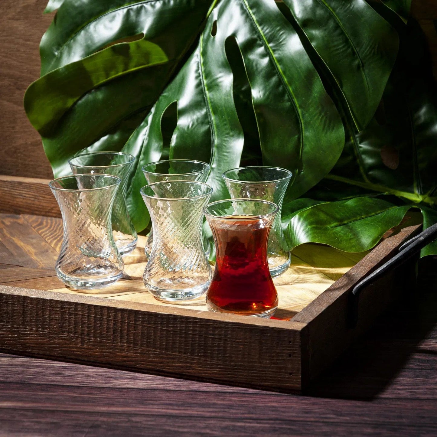 Turkish Teacup Set Tulip Shape — Pasabahce, 4.2 Oz