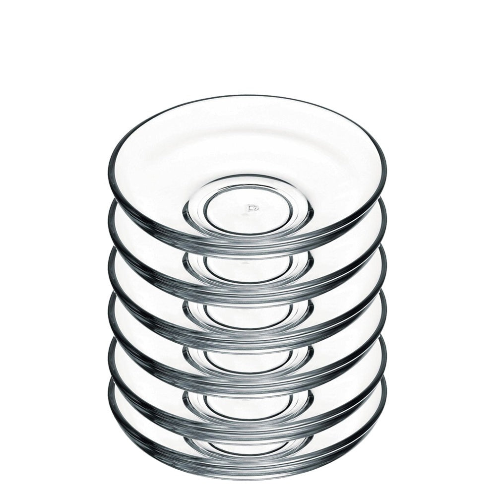 Turkish Tea Glass Saucers Uskudar Collection — Pasabahce, 4 Inch