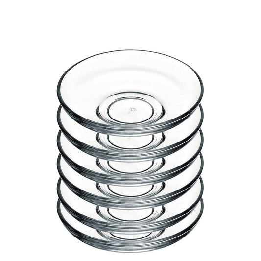 Turkish Tea Glass Saucers Uskudar Collection — Pasabahce, 4 Inch