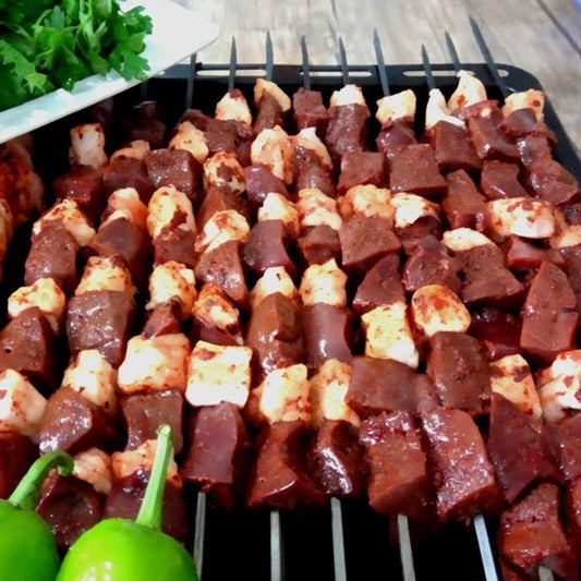 Metal Kabob Skewers for BBQ Grilling — 6 Piece Set