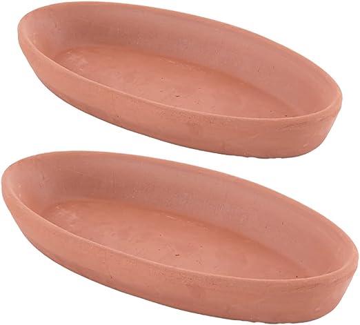 Unglazed Clay Fish Bowl Set — 2 Piece