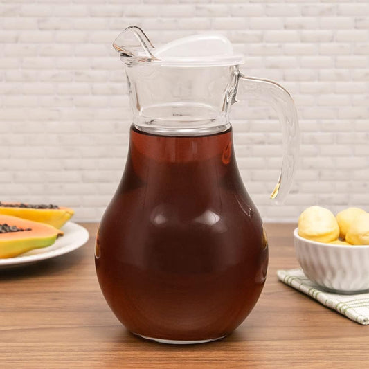 Pasabahce Bistro Glass Water Jug with Lid — 61 Oz