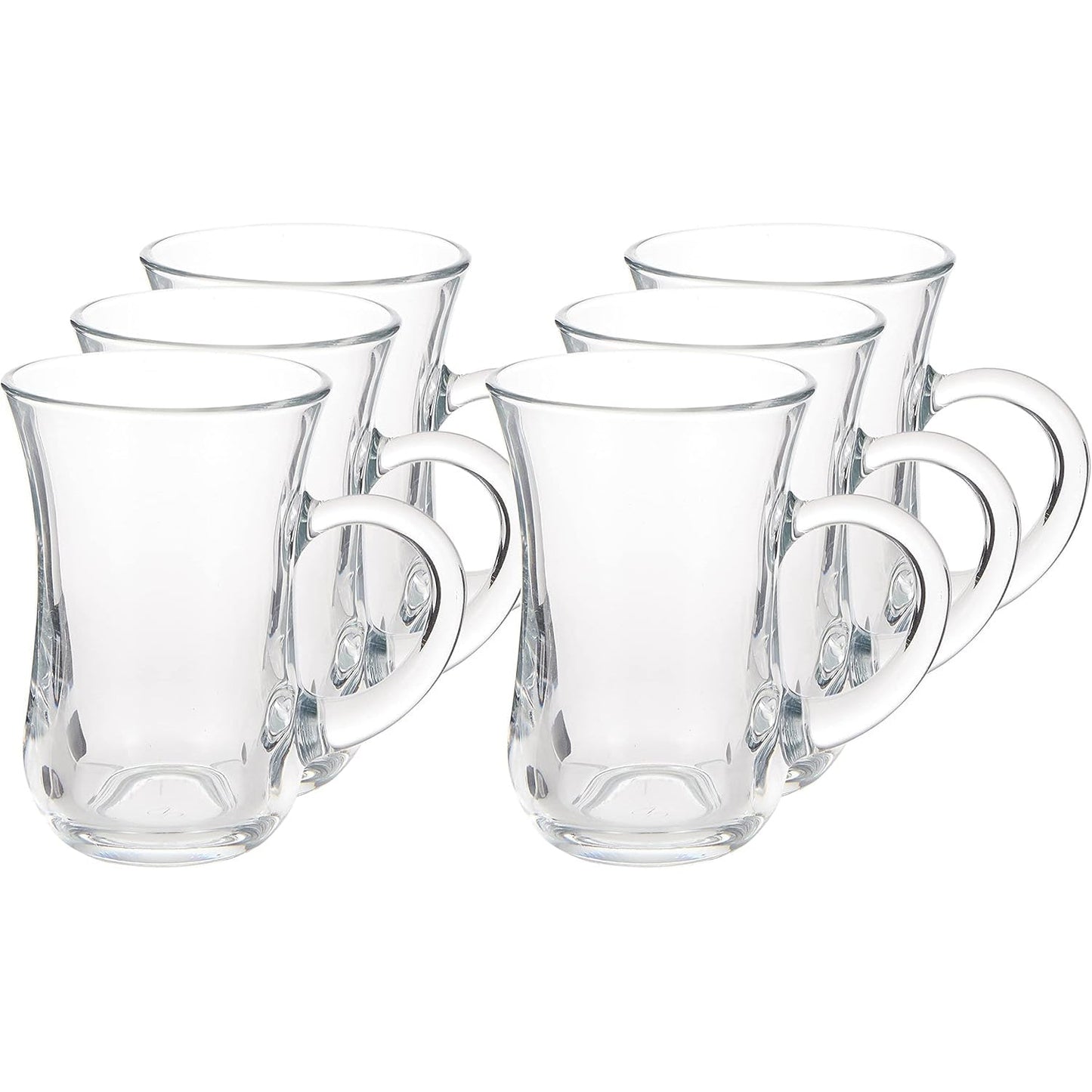 Turkish Tea Glass Set 6 Piece — Pasabahce Keyif, 4.7 Oz