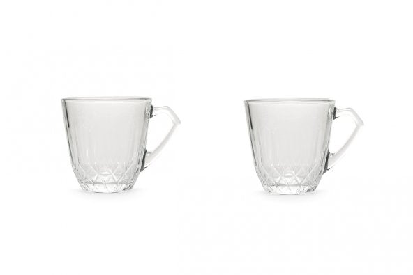 Tea Mug with Handle 2 Piece — Pasabahce Mercan, 5.5 Oz