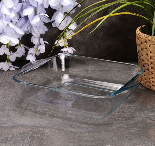 Borcam Square Glass Oven Tray 66 Oz — Pasabahce Bakeware