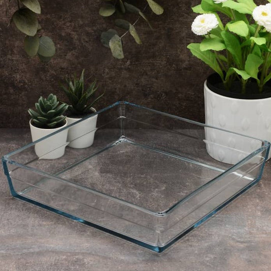 Pasabahce Borcam Square Glass Casserole Dish — 81 Oz