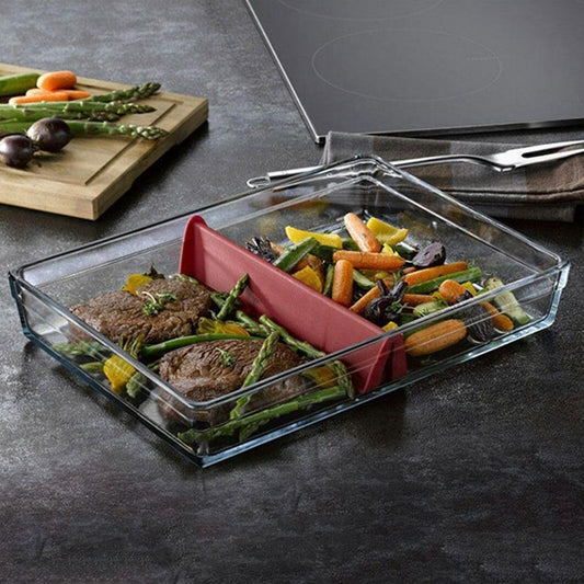 Pasabahce Borcam Rectangular Glass Bakeware Dish — 85 Oz