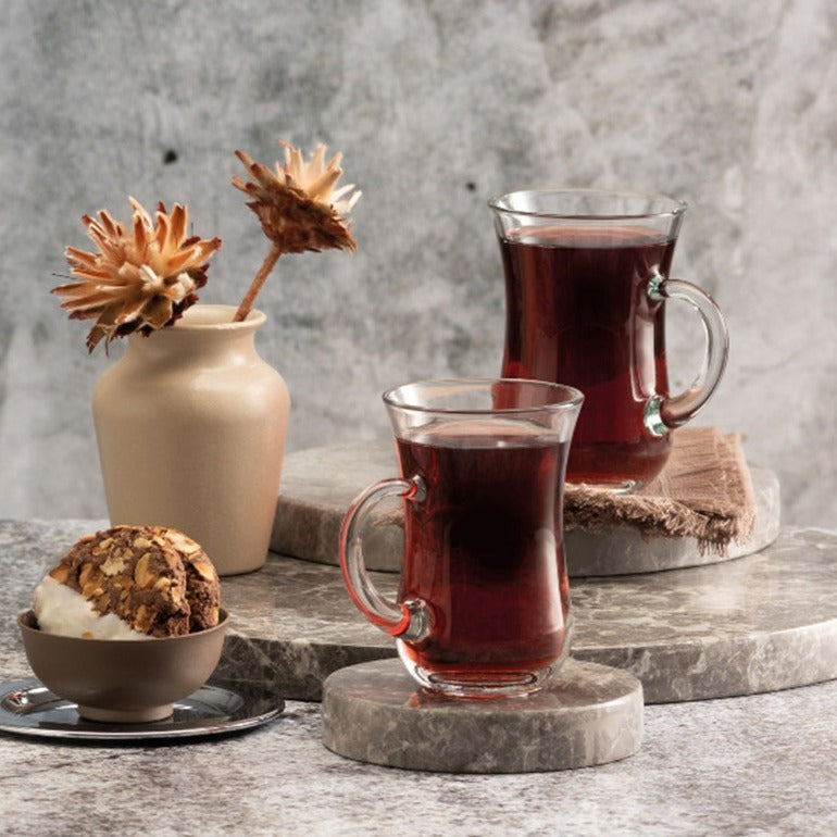 Turkish Tea Cups with Handle 4.75 Oz — Pasabahce