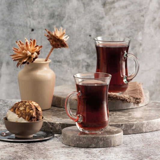 Turkish Tea Cups with Handle 4.75 Oz — Pasabahce