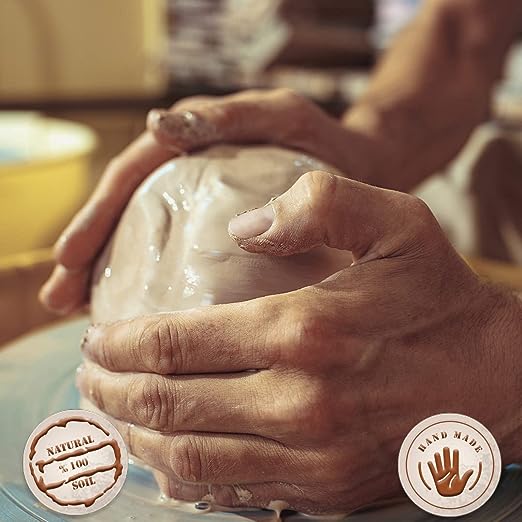 Unglazed Clay Fish Bowl Set — 2 Piece